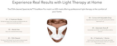 NEW Dr Dennis Gross DRx SpectraLite FaceWare Pro LED Light Therapy Mask Wrinkles