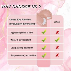 100 Pairs Professional Under Eye Pads Gel Lash Extensions, Premium Hydrogel P…