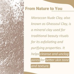 minature Moroccan Rhassoul Nude (Ghassoul) 8.01 ounce (Pack of 1), Natural