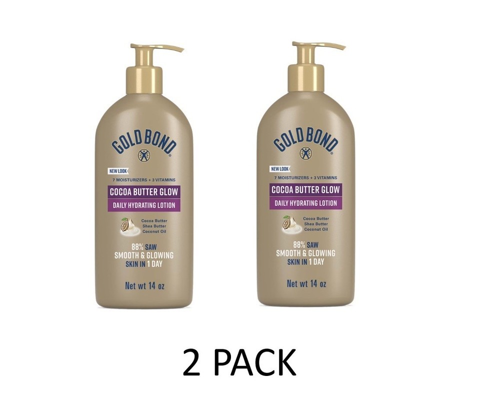 2 PACK Gold Bond Radiance Renewal Hydrating Lotion for Visibly Dry Skin 14 oz.