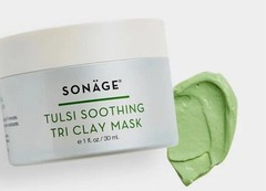 $48.00 ** SONAGE Tulsi Soothing Tri Clay Face Mask Full Size 30 ml BNIB