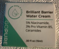 GoPure Brilliant Barrier Water Cream 0.50 oz (15ml) Sealed – Expires 11/2026