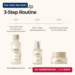 SKINFOOD Rice Brightening Cream, Korean Face Moisturizer with 48 Hours Fermented