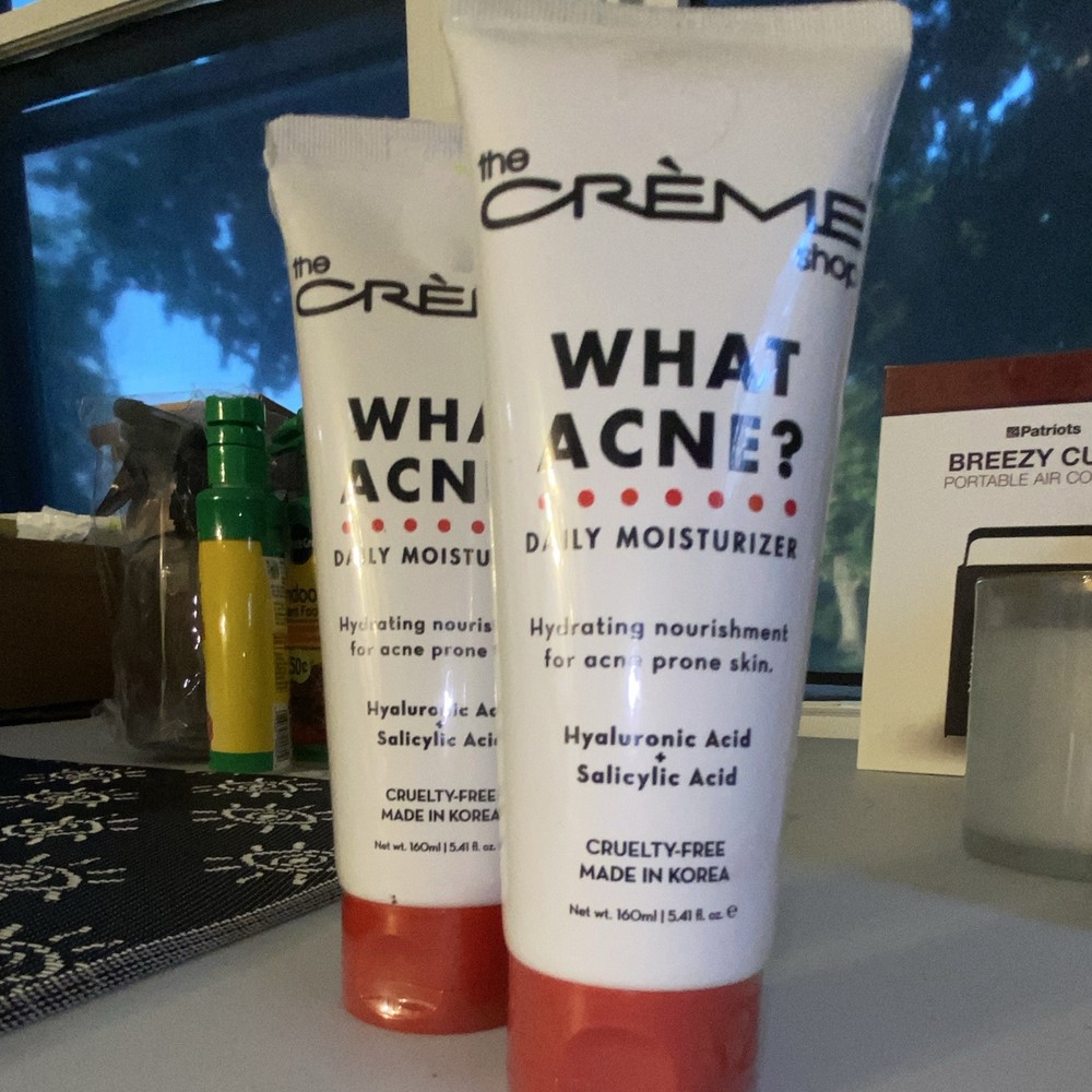 The Crème Shop What Acne? Acne Daily Moisturizer HA + Salicylic, 5.41 fl oz