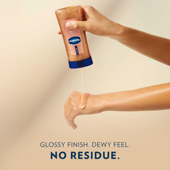 Vaseline Glazed and Glisten Sunlit Glow Body Gel Oil Vanilla Cocoa Shimmering wi