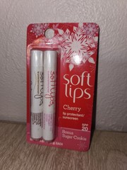 2 Pack SOFTLIPS LIMITED EDITION Sugar Cookie & Cherry NEW Discontinued SPF 20