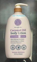 MIA & CO. ~ COCONUT OIL Shea Cocoa Butter BODY LOTION ~ LAVENDER COCONUT 946ml