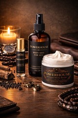 Powerhouse Bundle Men’s Oil Roller Body Mist Body Butter Gift Set