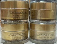 REPARNEU INFINITE ALOE GOLD ANTI-AGING FORMULA FACE, NECK, CHEST 1.7 Oz NEW