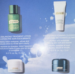 LA MER Mini Face Skin Care Set Cleanser Treatment Lotion Moisturizer Night Cream