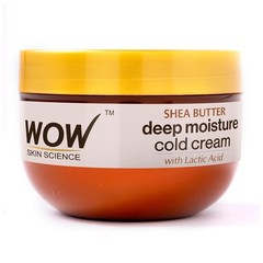 WOW Skin Science Shea Butter Deep Moisture Cold Cream with Lactic Acid | 48Hr