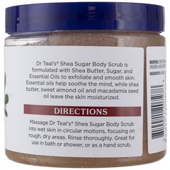 Dr Teal&rsquo;s Shea Sugar Body Scrub, Almond, 19 oz