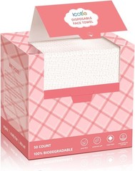 Disposable Face Towels, 10&Prime;×12&Prime; Facial Towelettes Disposable, Makeup Remover Dry