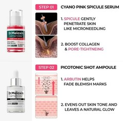 Dr.Melaxin Cemenrete Cyano Pink Spicule Serum with Calcium skin care Two set US
