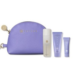 Miniature Tatcha Skincare Set with Cosmetic Bag with the Essence and skin cream
