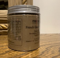 ORGANIC Purest French Green Mud Mask Deep Cleansing Vitamin C E HYALURONIC ACID