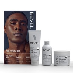 Bevel Facial Skin Care Set for Men – Mens Skincare Kit Routine Includes Face Was
