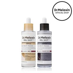 Dr.Melaxin Peel Shot Duo White and Black Rice Ampoule Glow Soft Exfoliating Aci1
