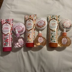 Amber Glow 9Piece Body Care Gift Set. Apple Orchard Peony Amber & Vanilla Spice