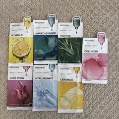 Lot of 7 Mediheal Korean Sheet Masks 1 Each K-Beauty Face Mask Set New Sealed