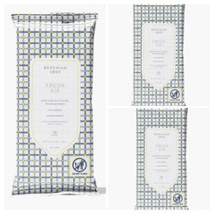 Beekman 1802 Facial Cleansing Wipes FRESH AIR 90 Count 3 Sealed Packages New
