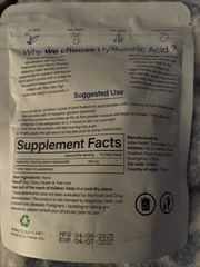 Hyaluronic Acid Serum Powder for Skin,Low and High Molecular Weight No GMO,Glute