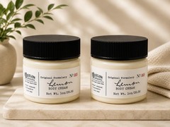 2 C.O Bigelow Lemon 005 Body Cream Lotion Dry Skin Shea Butter Kukui Nut Oil 1oz