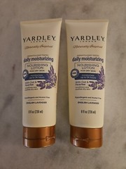 Lot Of (2) 8oz Yardley London Moisturizing Lotion Oat Feverfew English Lavender