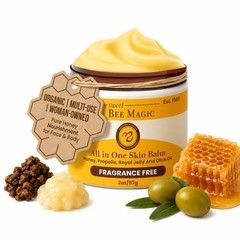 Sweet Bee Magic Organic Honey Balm for Face, Skin & 2 Ounce (Pack of 1)