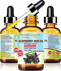 Botanical Beauty Belgian Elderberry Seed Oil Sambucus Nigra 100% Pure Natural Vi