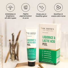 Dr. Sheth&rsquo;s Liquorice & Lactic Acid AHA Peel Gentle Exfoliating Treatment | 100g