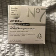 No7 Early Defence Glow Activating Day Cream 1.69 Fl Oz NIB Sealed Discontinued