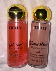 Truly Luxury Lip Oil Set 2 Soft Serve & Glazed Donut Peptide0.42 floz Blur lines