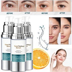 1-5X Total Package Serum, All-In-One Vitamin C, Hyaluronic Acid, Peptides Serum