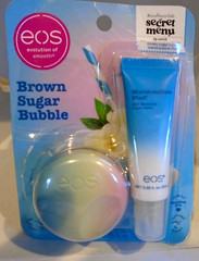 Eos Lip Scrub & Balm Brown Sugar Bubble Marshmallow Fluff 0.56oz/0.35oz