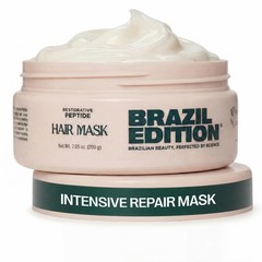 BRAZIL EDITION Restorative Peptide Hair Mask – 7.05 Fl Oz (Pack of 1), Beige