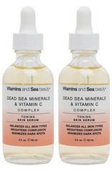 VITAMINS and SEA BEAUTY Dead Sea Minerals & Vitamin C Toning Serum 2 fl (2 PACK)