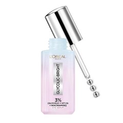 L�Or�al Paris Glycolic Bright Eye Serum 20ml | Dark Circle Treatment, Cooling