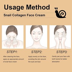 Snail Repair Cream, Snail Moisturizer with Snail Secretion Filtrate, Repair Dama