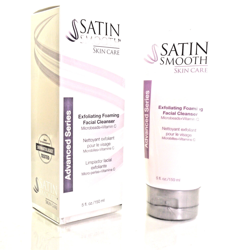 SATIN SMOOTH EXFOLIATING FOAMING CLEANSER 5oz