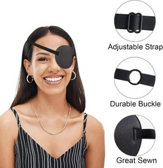 2PCS Adjustable 3D Eyepatch, Comfortable Medical Eye Patches for All Ages
