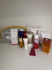 Clarins Paris Skincare 15 Piece Gift Set With Bag