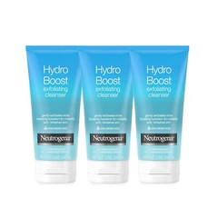 Neutrogena Hydro Boost Exfoliating Facial Cleanser Hyaluronic Acid, 5 oz – 3 Pk