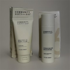 Community Sixty-Six Hydrating Gel Moisturizer + Night Cream Retinol 1.7oz