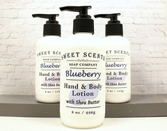 Hand & Body Lotion – Blueberry Handmade Lotion with Shea Butter