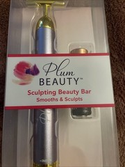 Plum Beauty PURPLE Sculpting Beauty Bar Face Massager with Battery