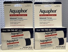 2x Aquaphor Healing Ointment Advance Therapy 2 Pack (0.35 oz Each) EXP 09/2025