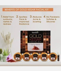 NutriGlow Gold Kesar Facial Kit Skin Care For Instant Shine & Glow 250 gm