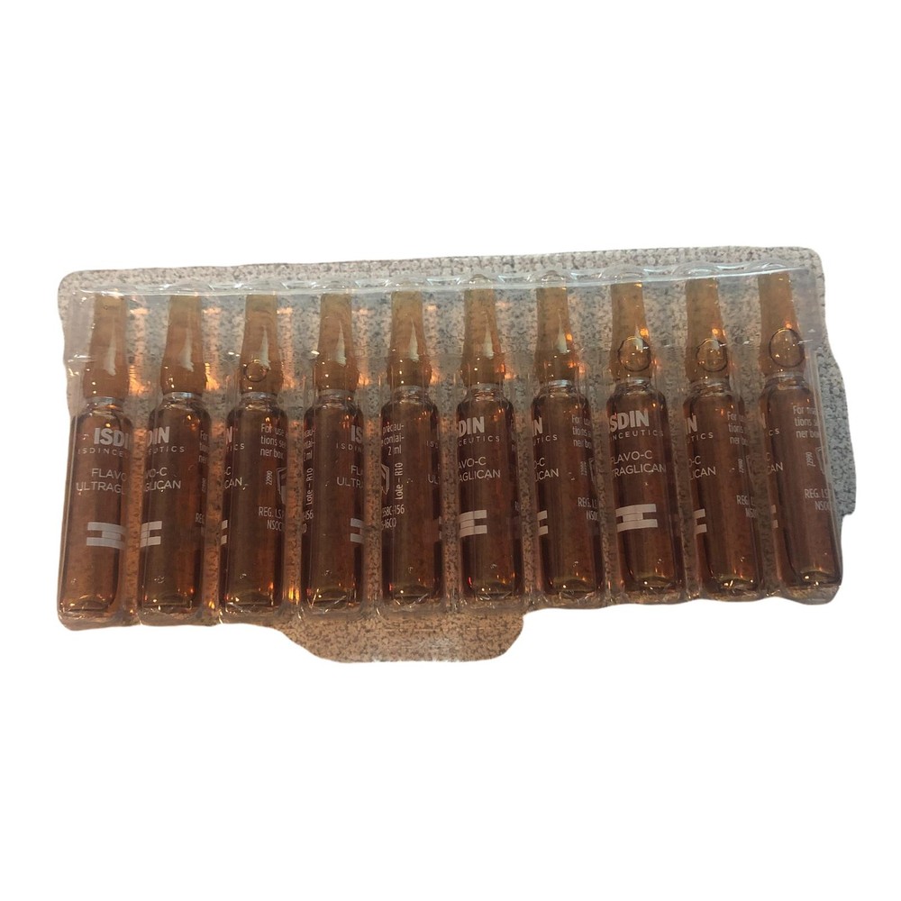 ISDIN ISDINCEUTICS Flavo C Ultraglican Antioxidant 10 Ampoules Sealed, No Box