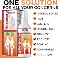 Homeopathic Herpes Genital Treatment Fast Acting Relief Spray for Genital Sores